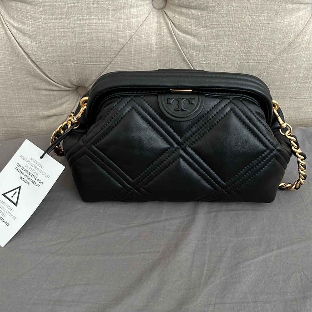 - Tory Burch sheep skin crossbody bag